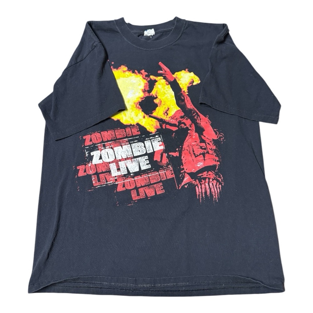 Vintage ROB ZOMBIE Zombie Live 2009 T-Shirt  ROCK Heavy Metal Sz Large